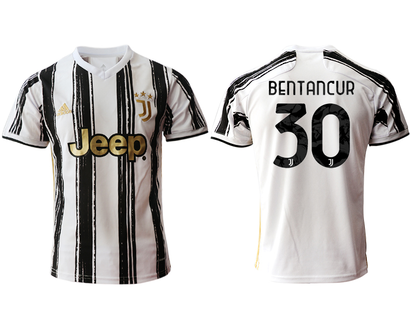 Men 2020-2021 club Juventus home aaa version #30 white Soccer Jerseys